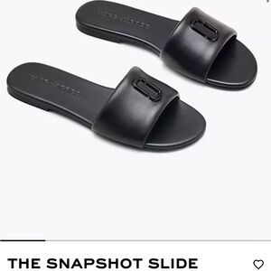 Marc Jacobs Black Slide Sandals